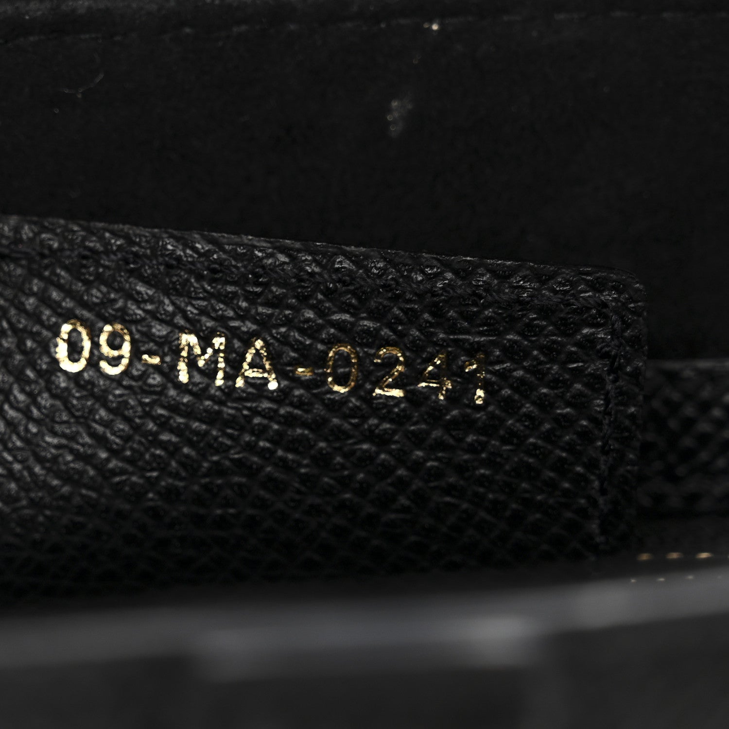 Christian Dior Grained Calfskin Saddle Bag Black