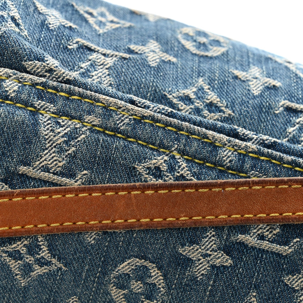 Louis Vuitton Monogram Denim Mini Pleaty Blue
