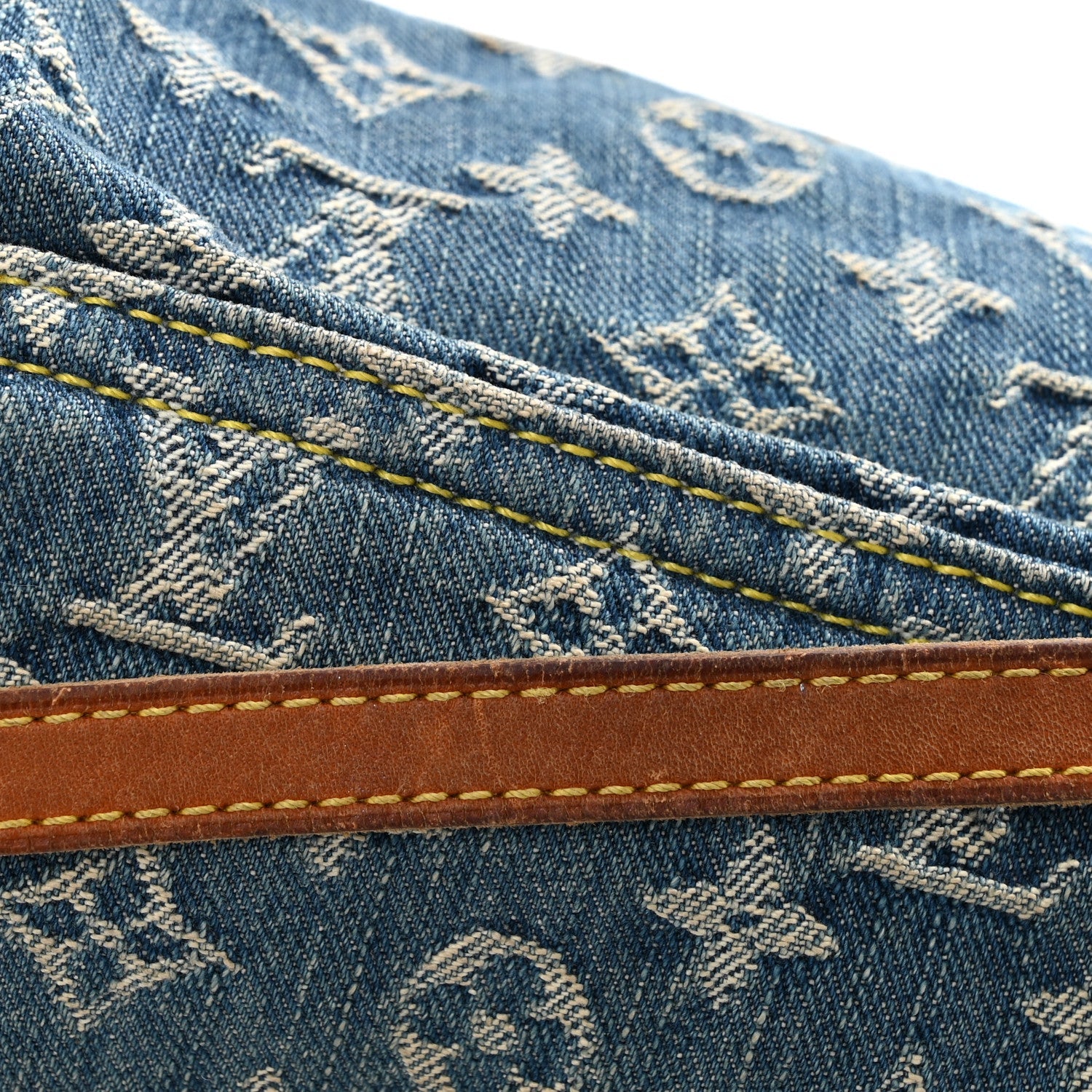 Louis Vuitton Monogram Denim Mini Pleaty Blue