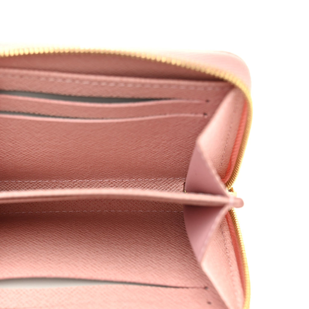 Louis Vuitton Damier Azur Zippy Coin Purse Rose Ballerine