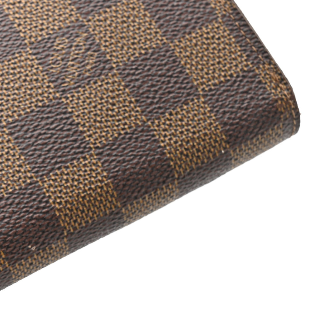 Louis Vuitton Damier Ebene Clemence Wallet Cherry