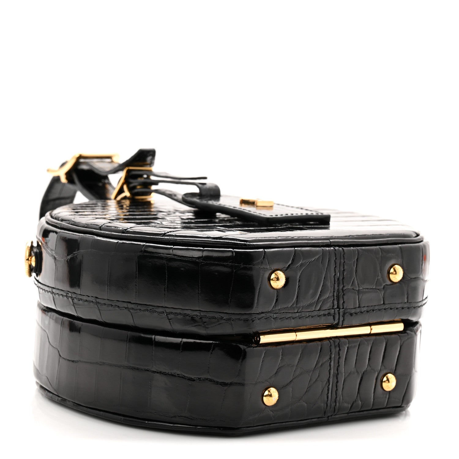 Louis Vuitton Crocodile Petite Boite Chapeau Black
