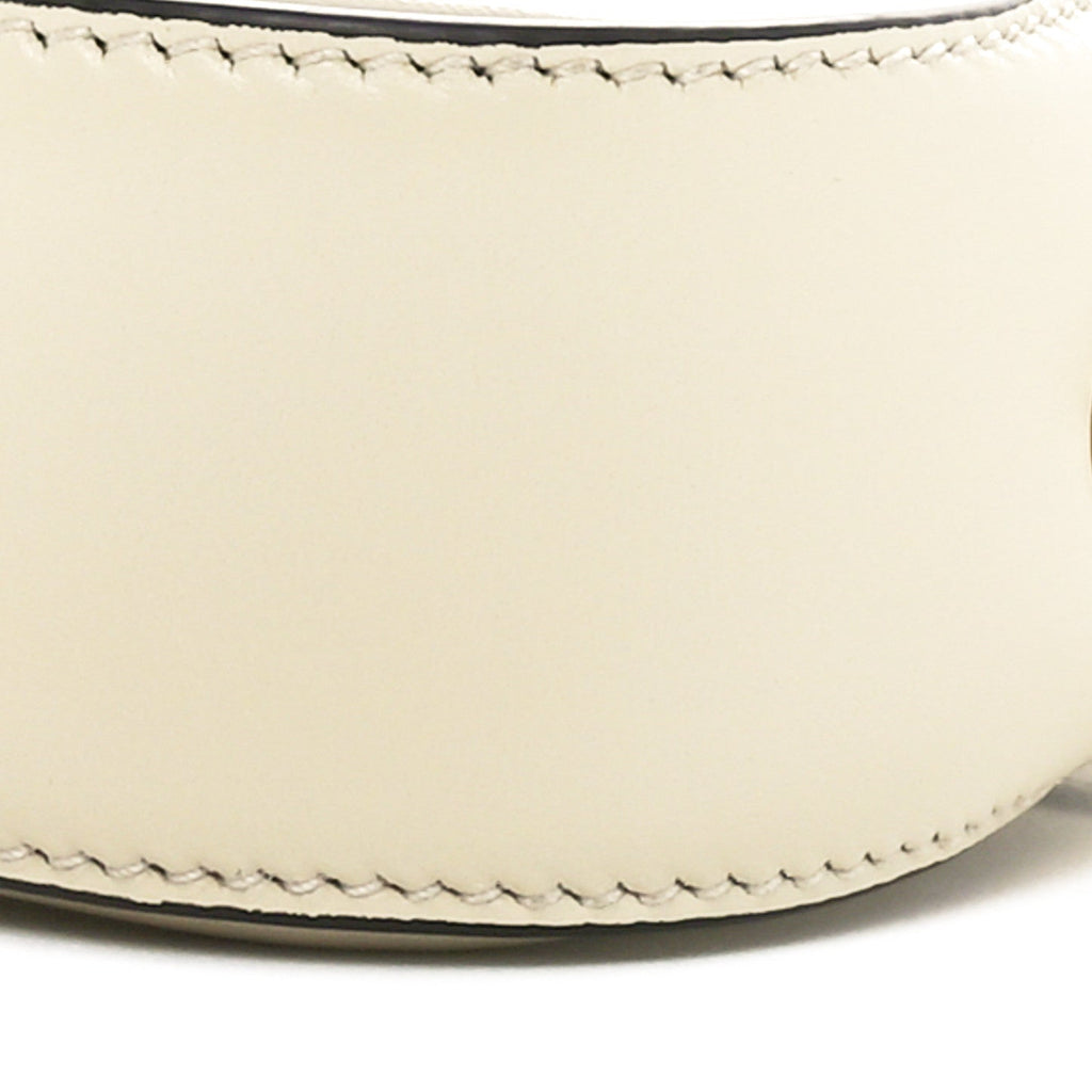 Gucci Calfskin Mini Moon Side Shoulder Bag Ivory