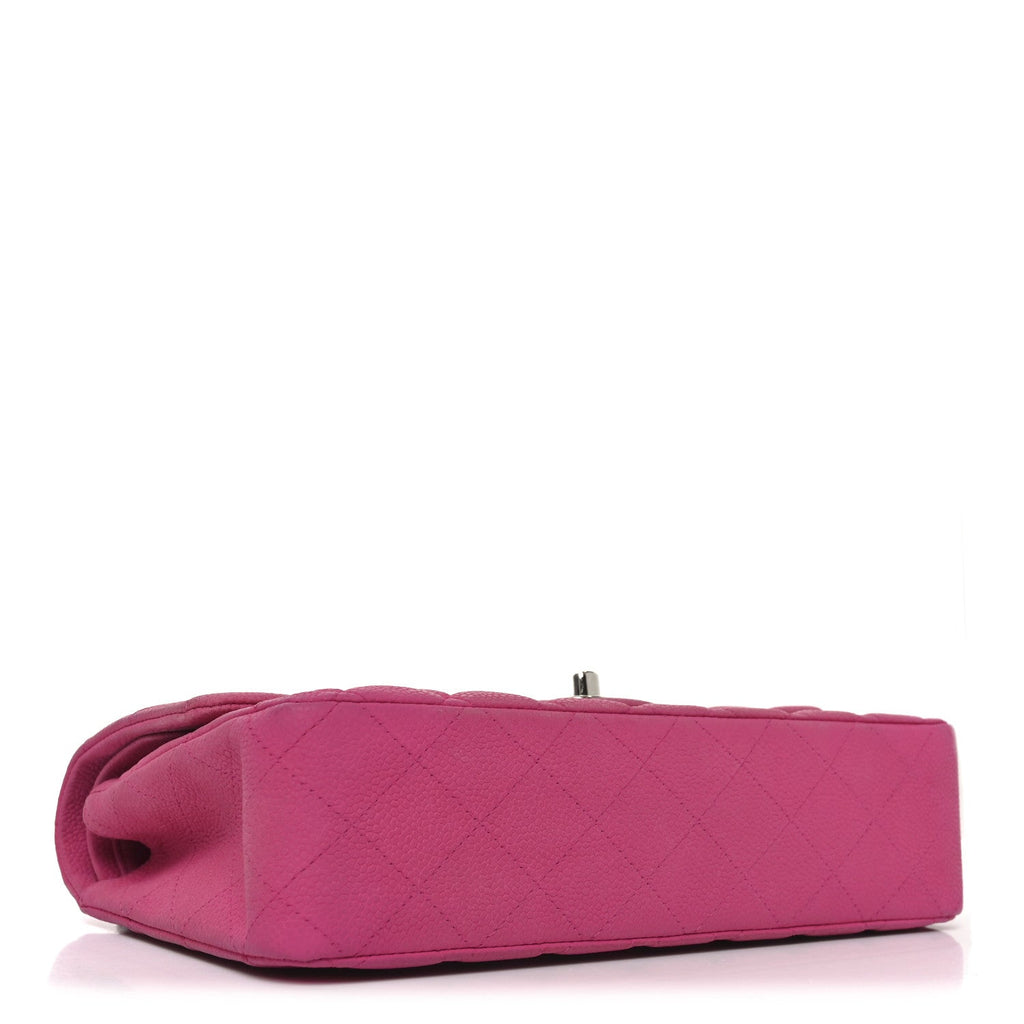 Chanel Iridescent Caviar Quilted Medium Double Flap Pink