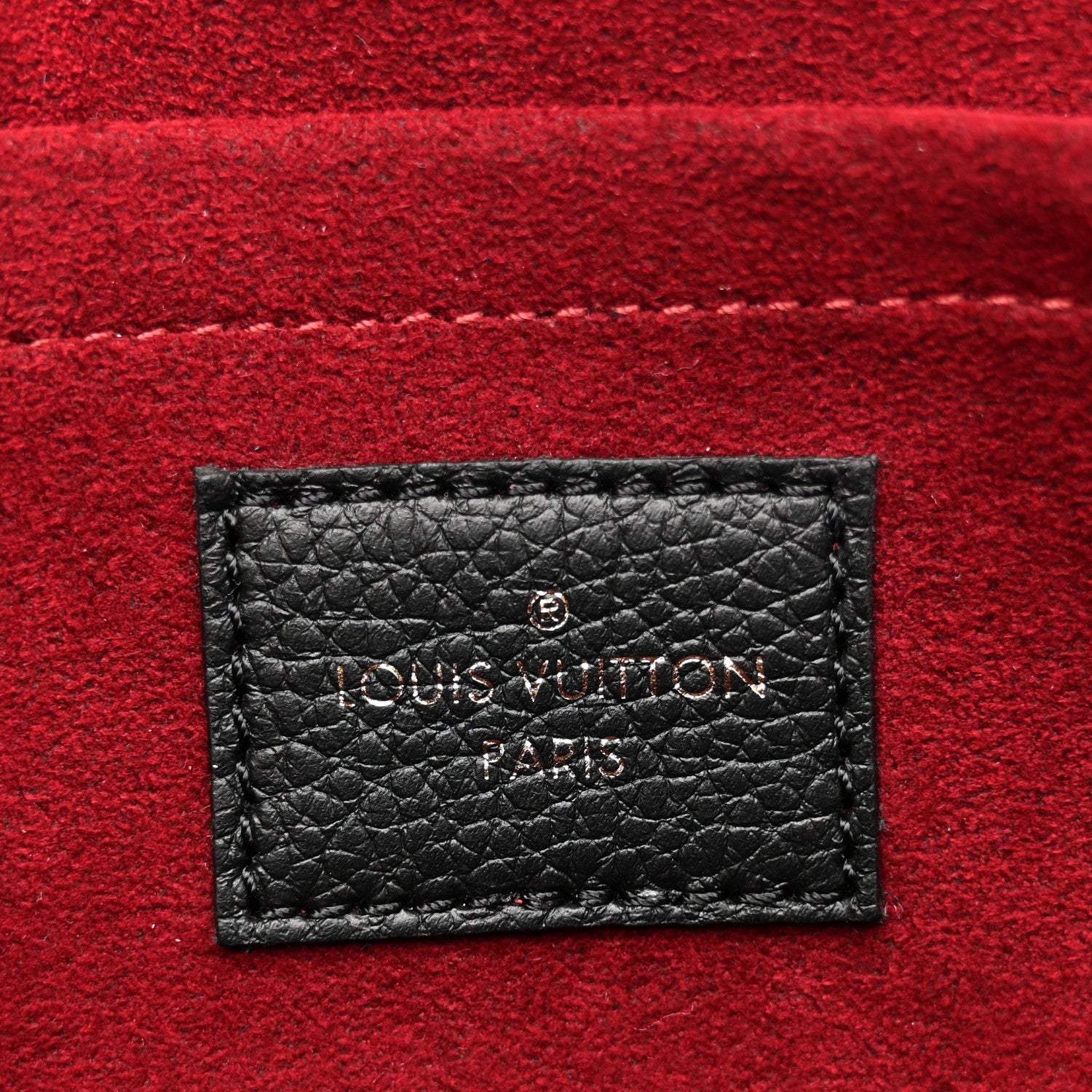 Louis Vuitton Empreinte Monogram Giant Felicie Pochette Black Beige