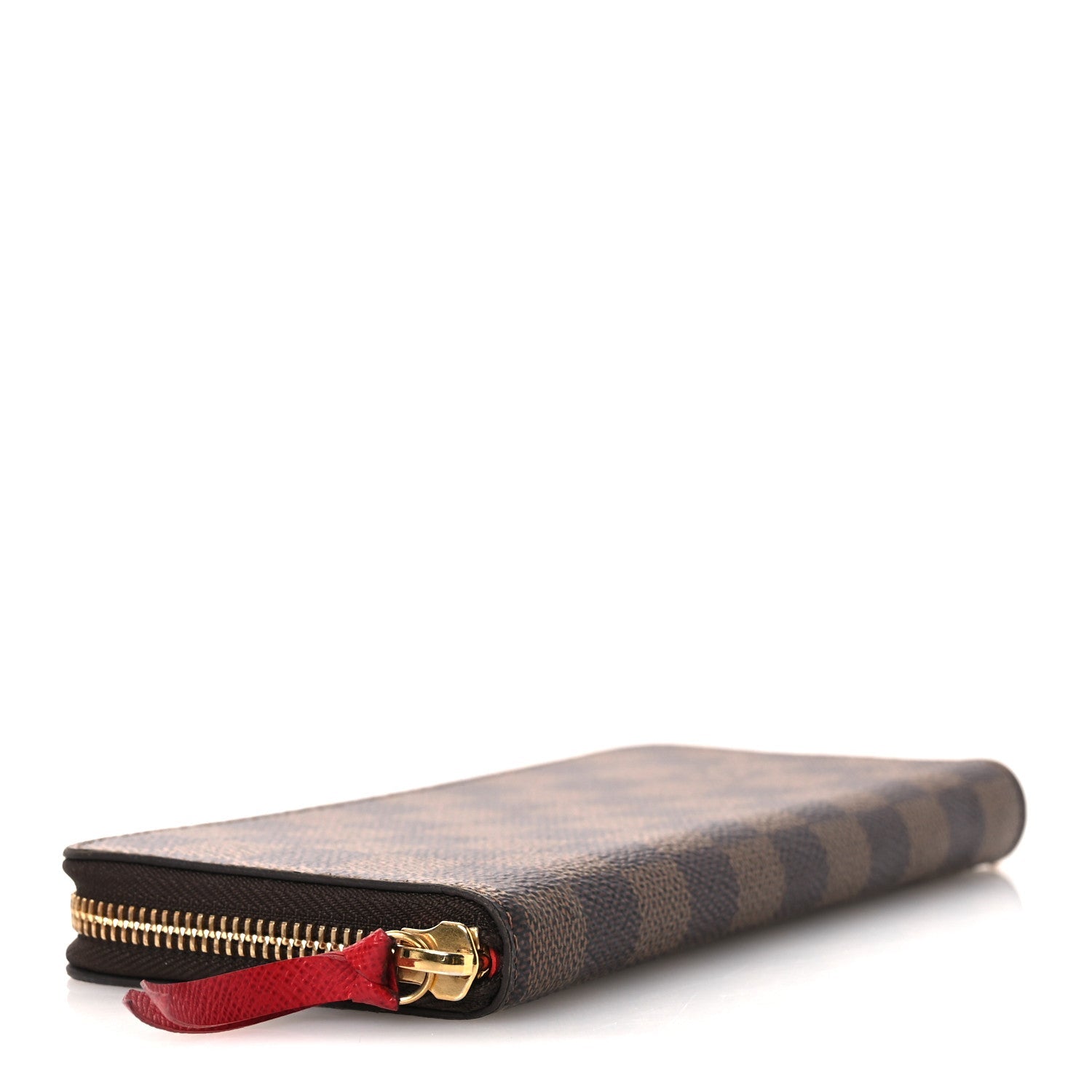 Louis Vuitton Damier Ebene Clemence Wallet Cherry