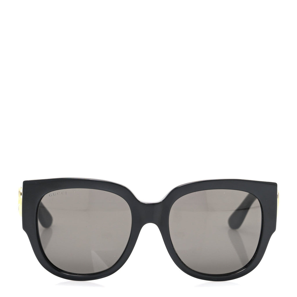 Gucci Acetate Square Frame Sunglasses GG0142SA Black