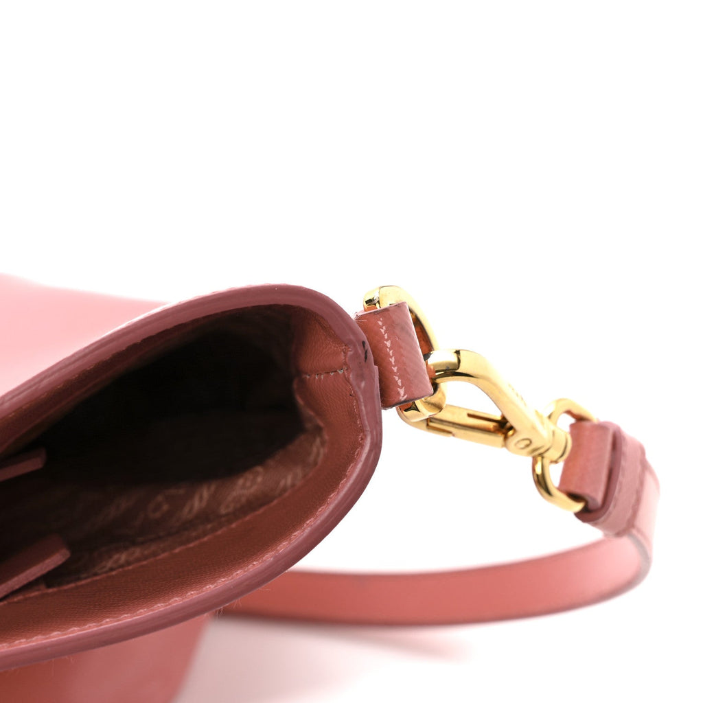 Prada Saffiano Vernice Galleria Shopping Tote Begonia