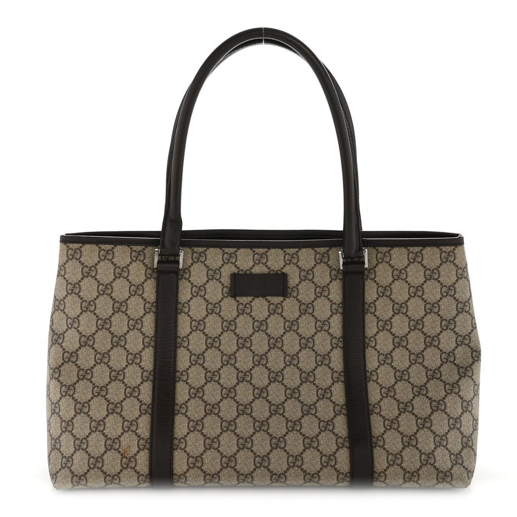 Gucci GG Plus Monogram Medium Joy Tote Dark Brown