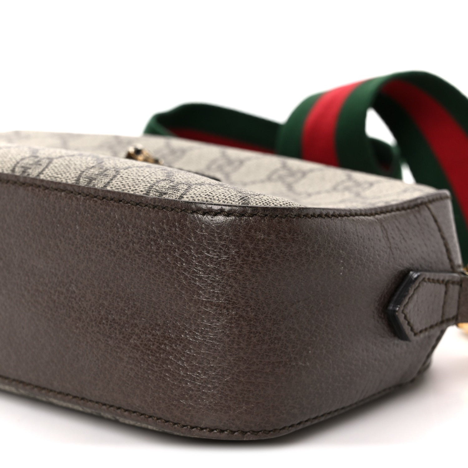Gucci GG Supreme Monogram Web Neo Vintage Shoulder Bag Beige New Acero Crop