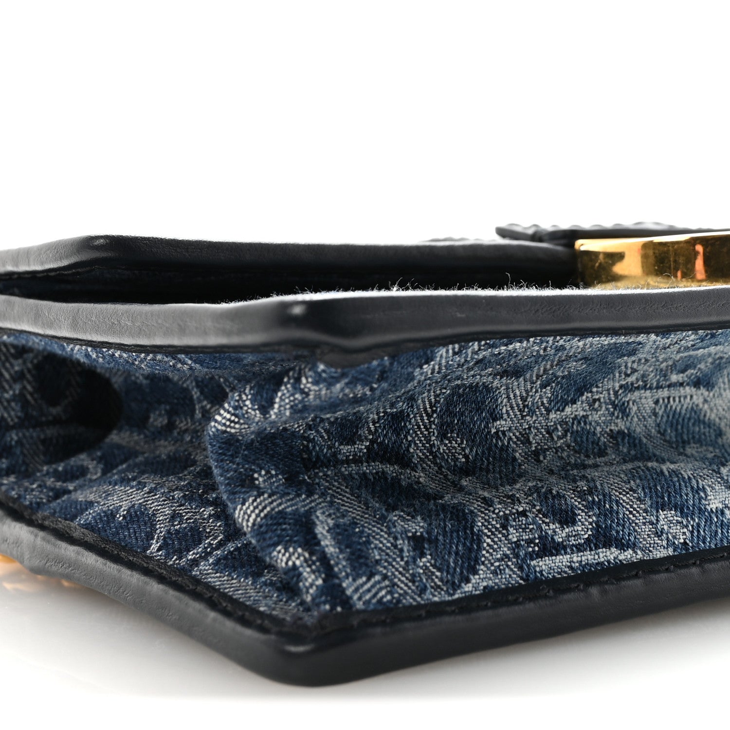 Christian Dior Denim Oblique 30 Montaigne East West Chain Flap Bag