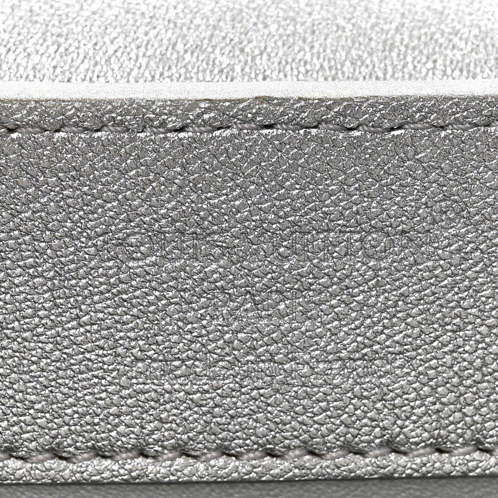 Louis Vuitton Lambskin Strass Mini Capucines  Silver