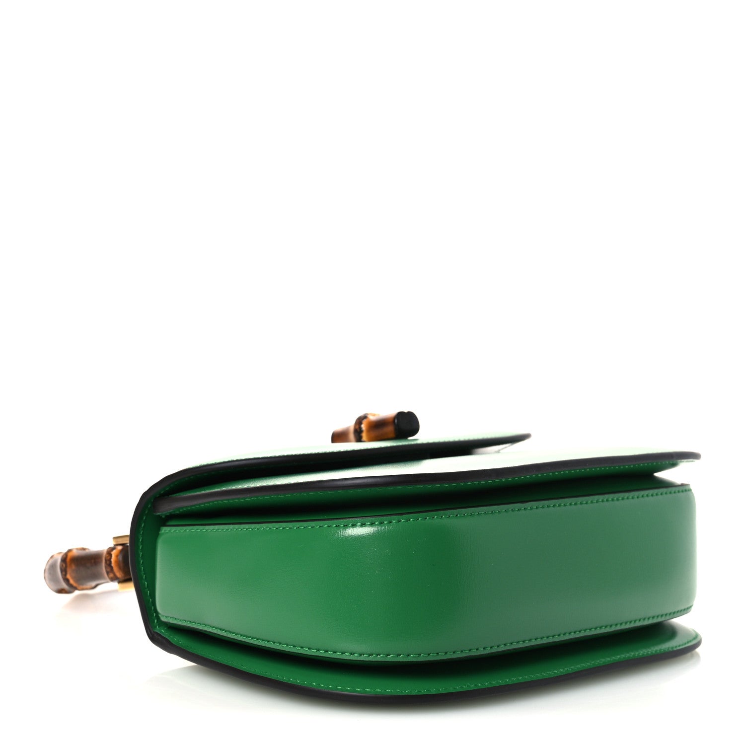 Gucci Boarded Dyana Lux Calfskin Web Small Bamboo 1947 Top Handle Bag Spring Green