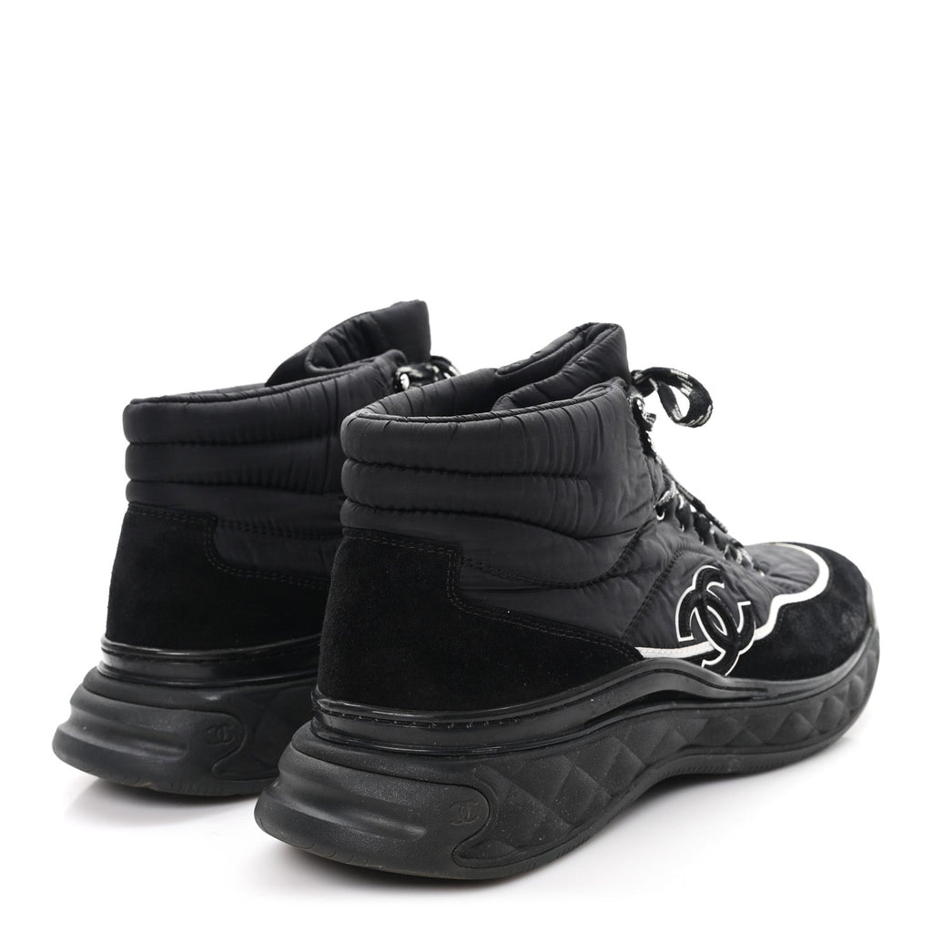 Fabric Suede Mens CC Sneakers 44 Black