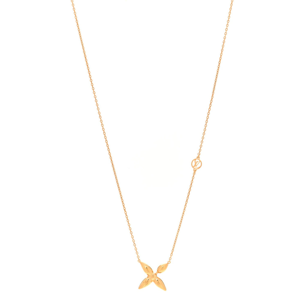 Louis Vuitton Metal Louisette Necklace Gold