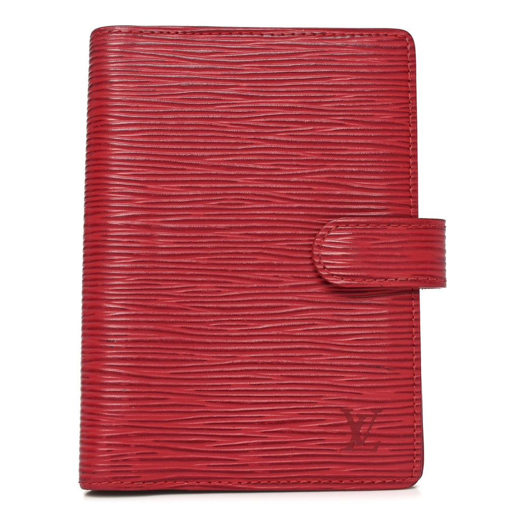 Louis Vuitton Epi Small Ring Agenda Cover Red