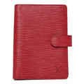 Louis Vuitton Epi Small Ring Agenda Cover Red