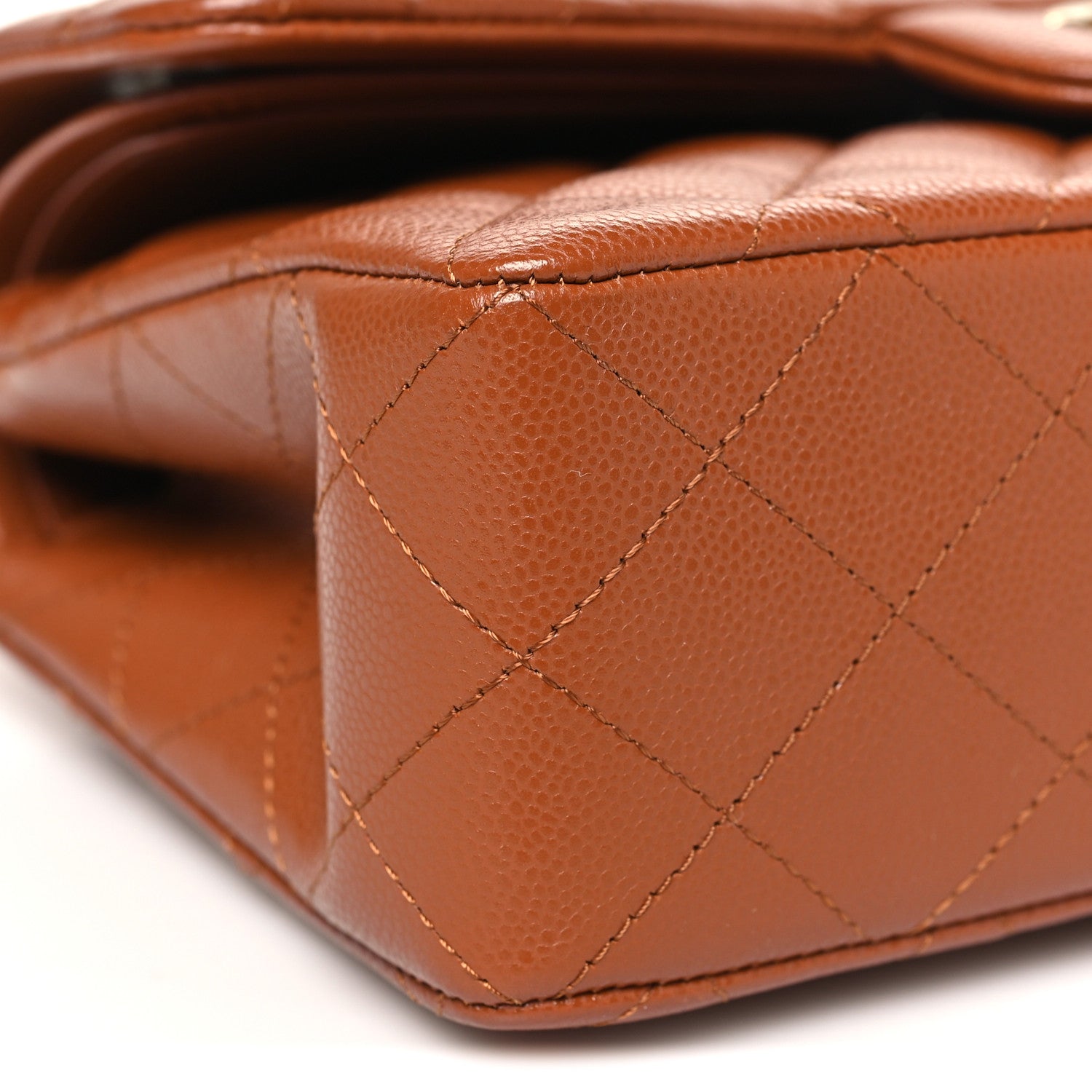 Chanel Caviar Quilted Small Double Flap Light Brown