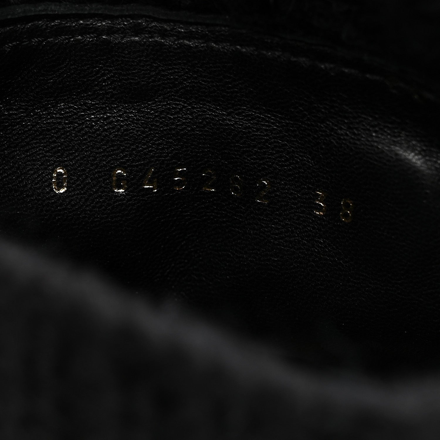 Calfskin Knit CC Short Boots 38 Black
