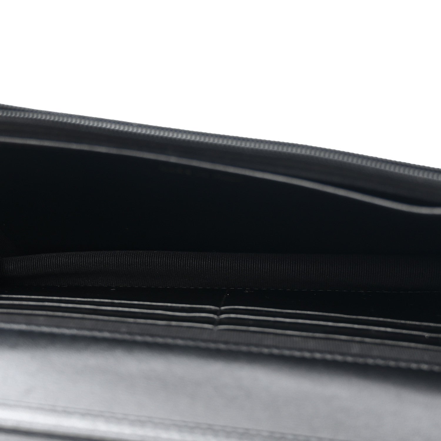 Chanel Lambskin Quilted Twisted CC Wallet On Chain WOC Black