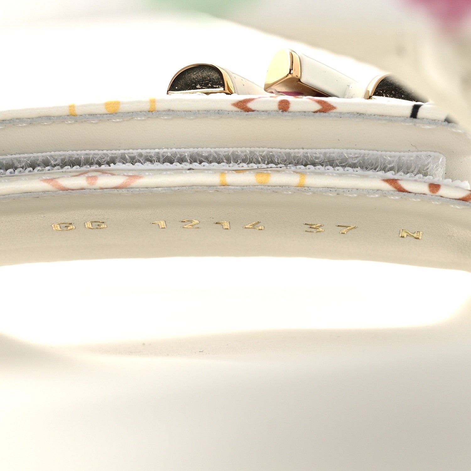 Louis Vuitton LV X TM Monogram Multicolor Sunset Flat Sandals 37 White