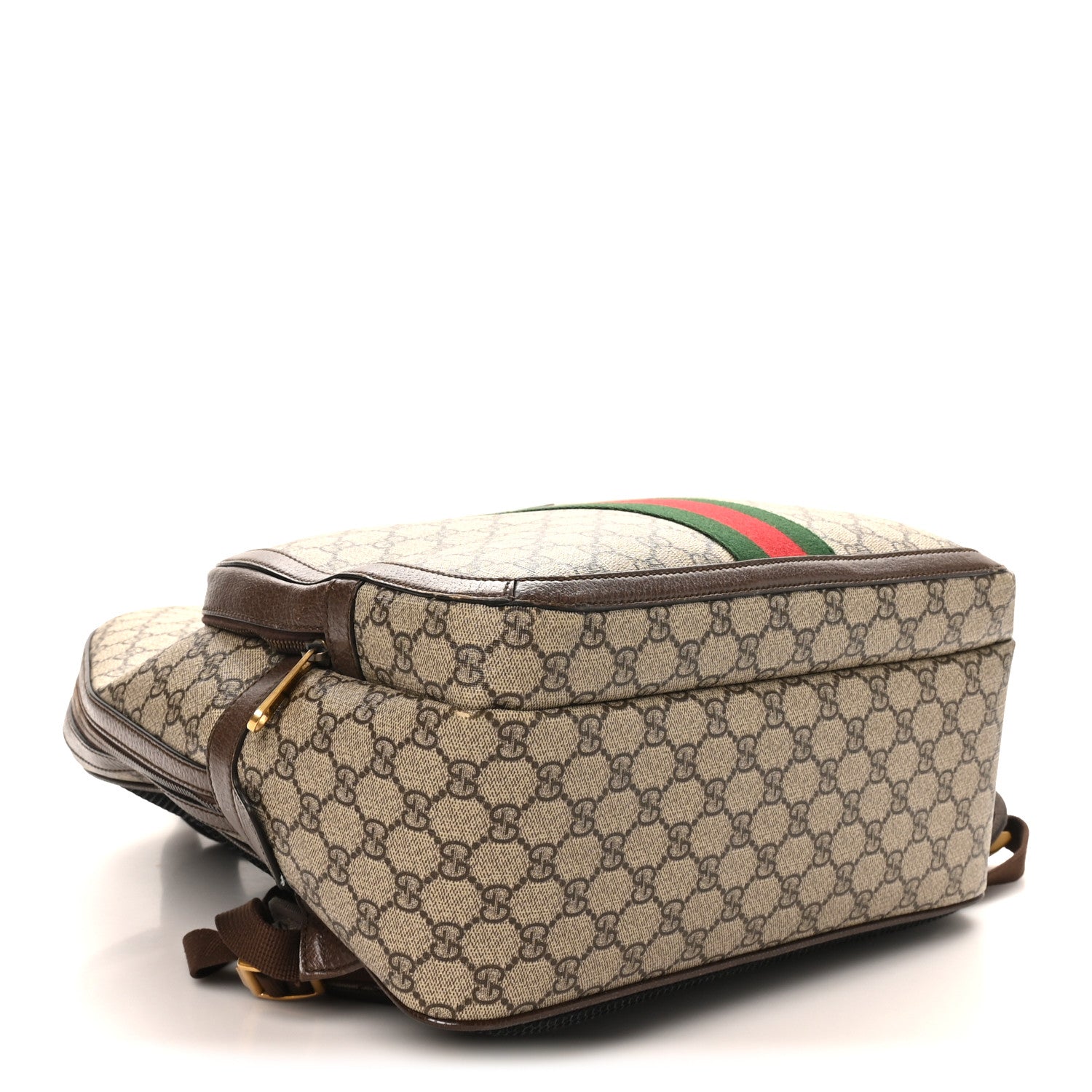 Gucci GG Supreme Monogram Medium Ophidia Day Backpack Brown
