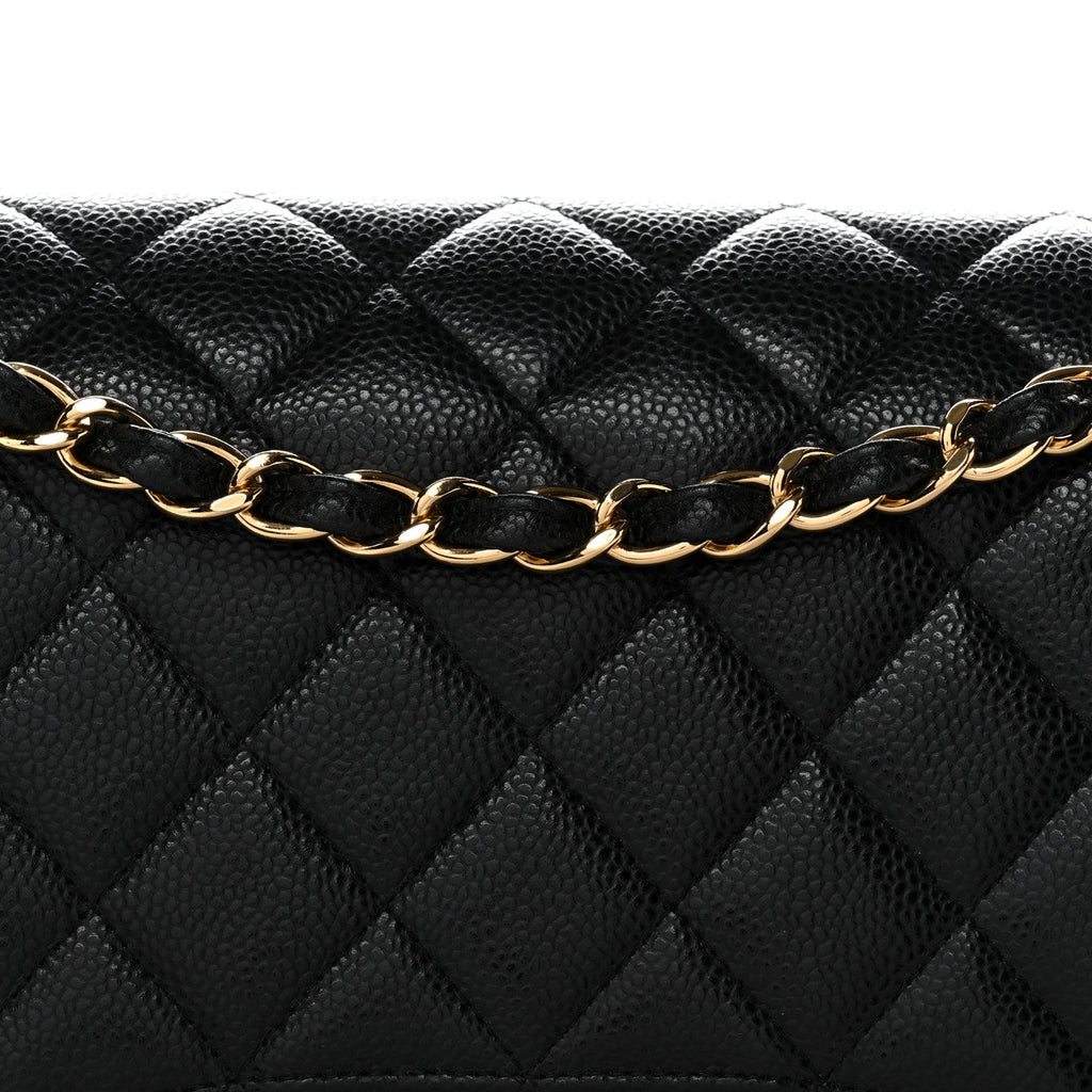 Chanel Caviar Quilted Jumbo Double Flap Black