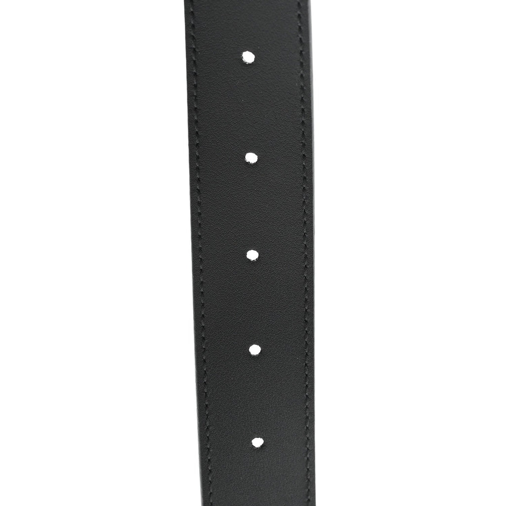 Gucci Plutone Calfskin Plaque GG 30mm Belt 100 40 Black
