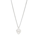 Gucci Sterling Silver Knot Heart Pendant Necklace