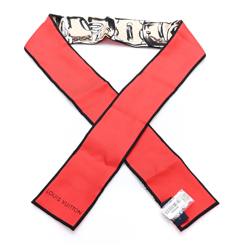 Louis Vuitton Silk Monogram Trunks Bandeau Marron