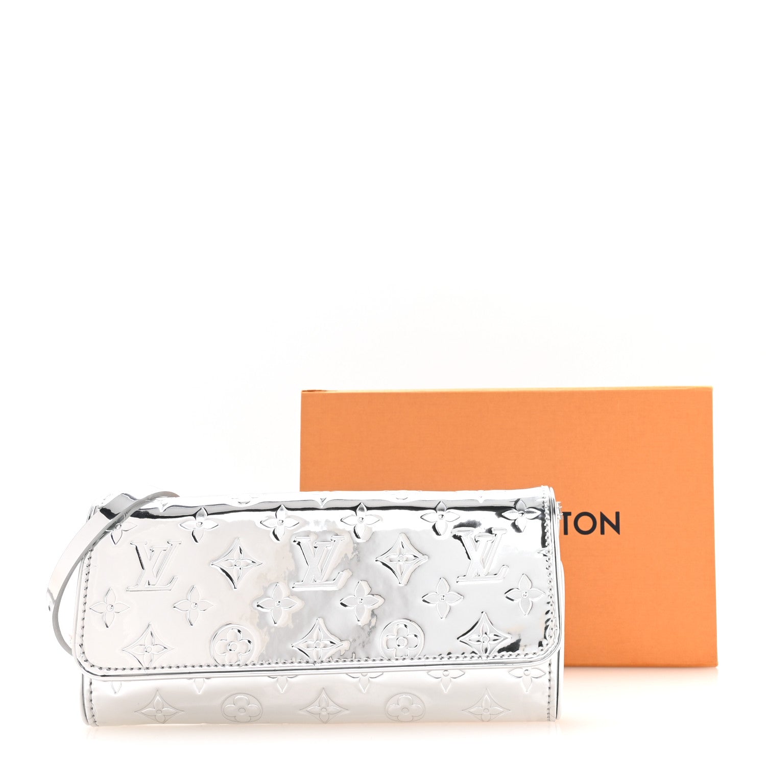 Louis Vuitton Monogram Miroir Pochette Twin Silver