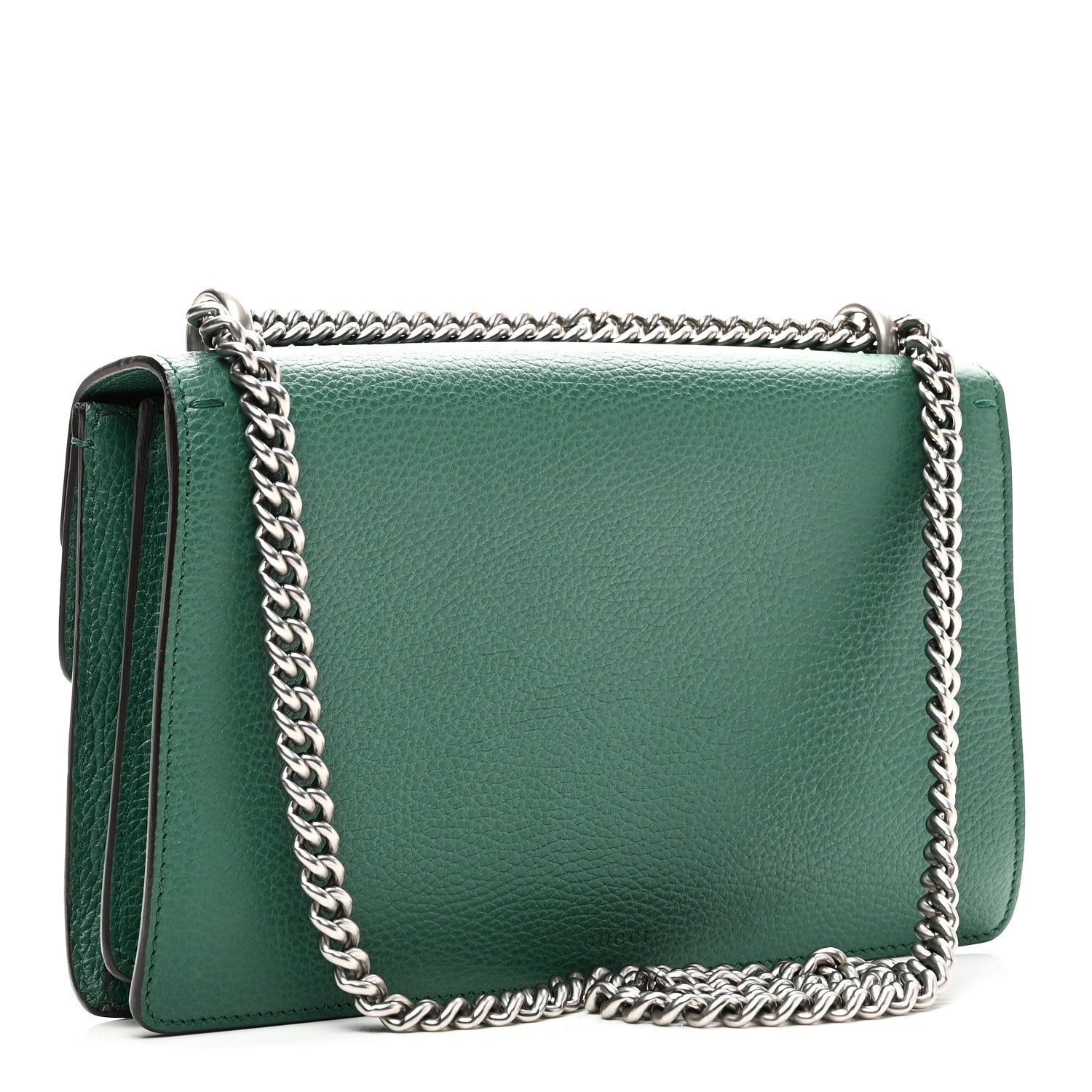 Gucci Pebbled Calfskin Small Dionysus Shoulder Bag Emerald