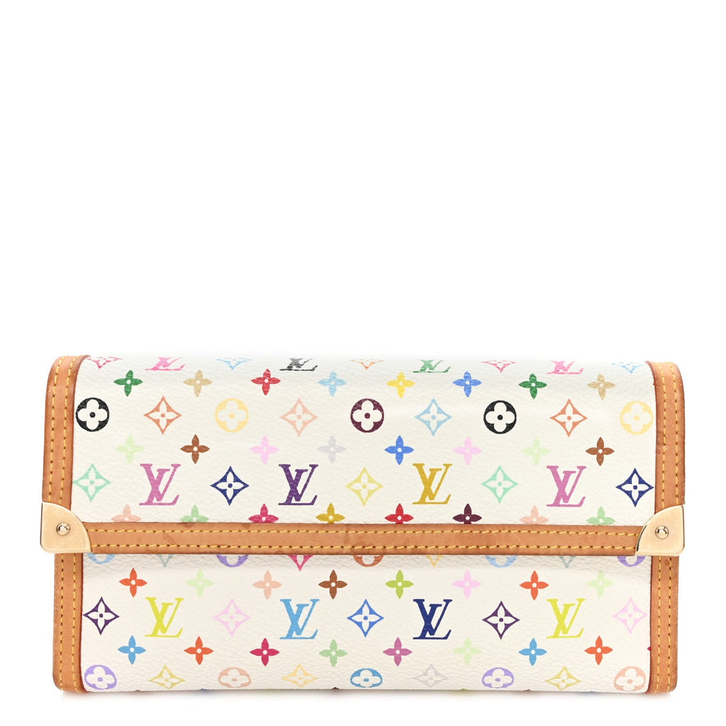 Louis Vuitton Monogram Multicolor Porte Tresor International Wallet White