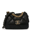 Chanel Lambskin Quilted Medium Chanel 19 Flap Black