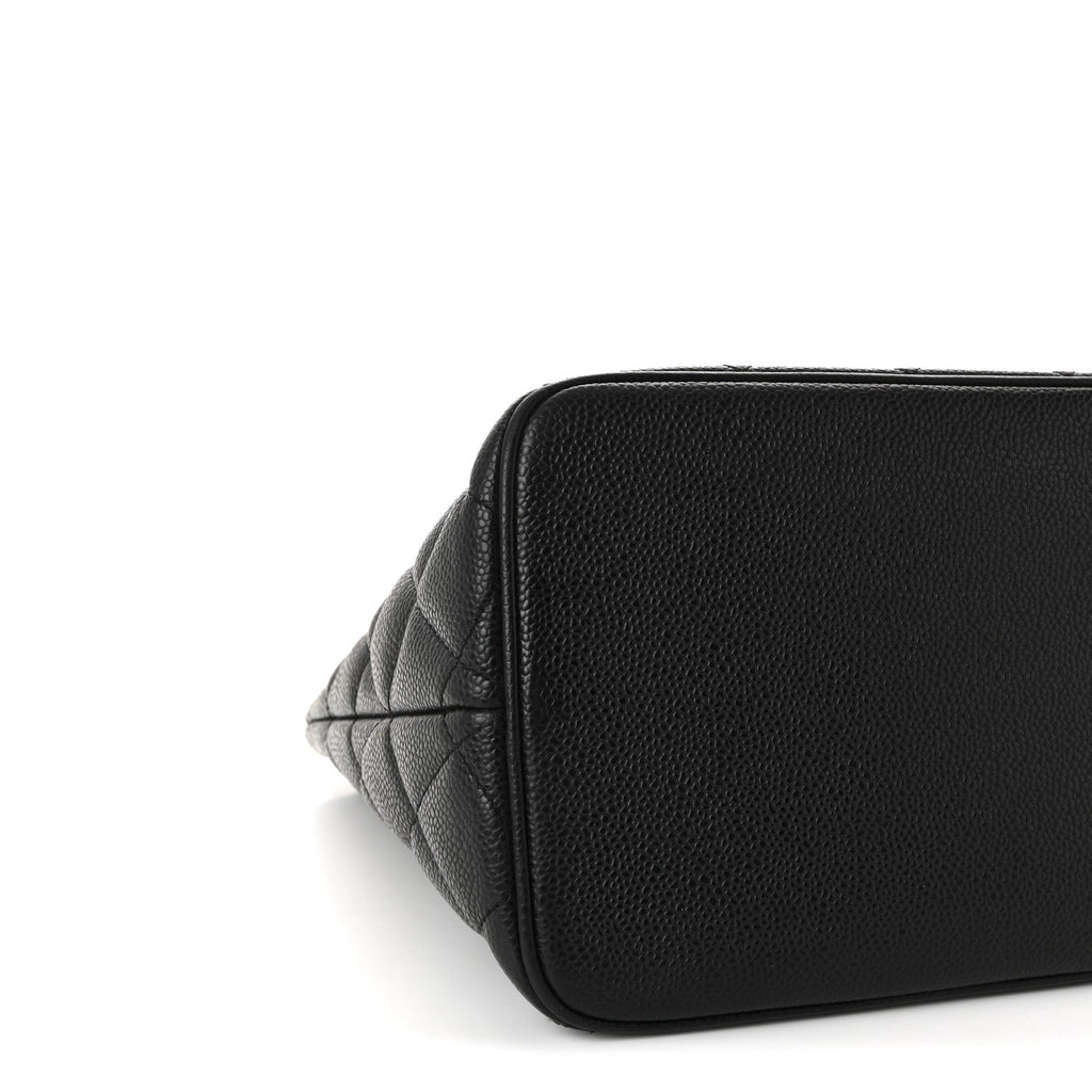 Chanel Caviar Quilted Medallion Tote Black