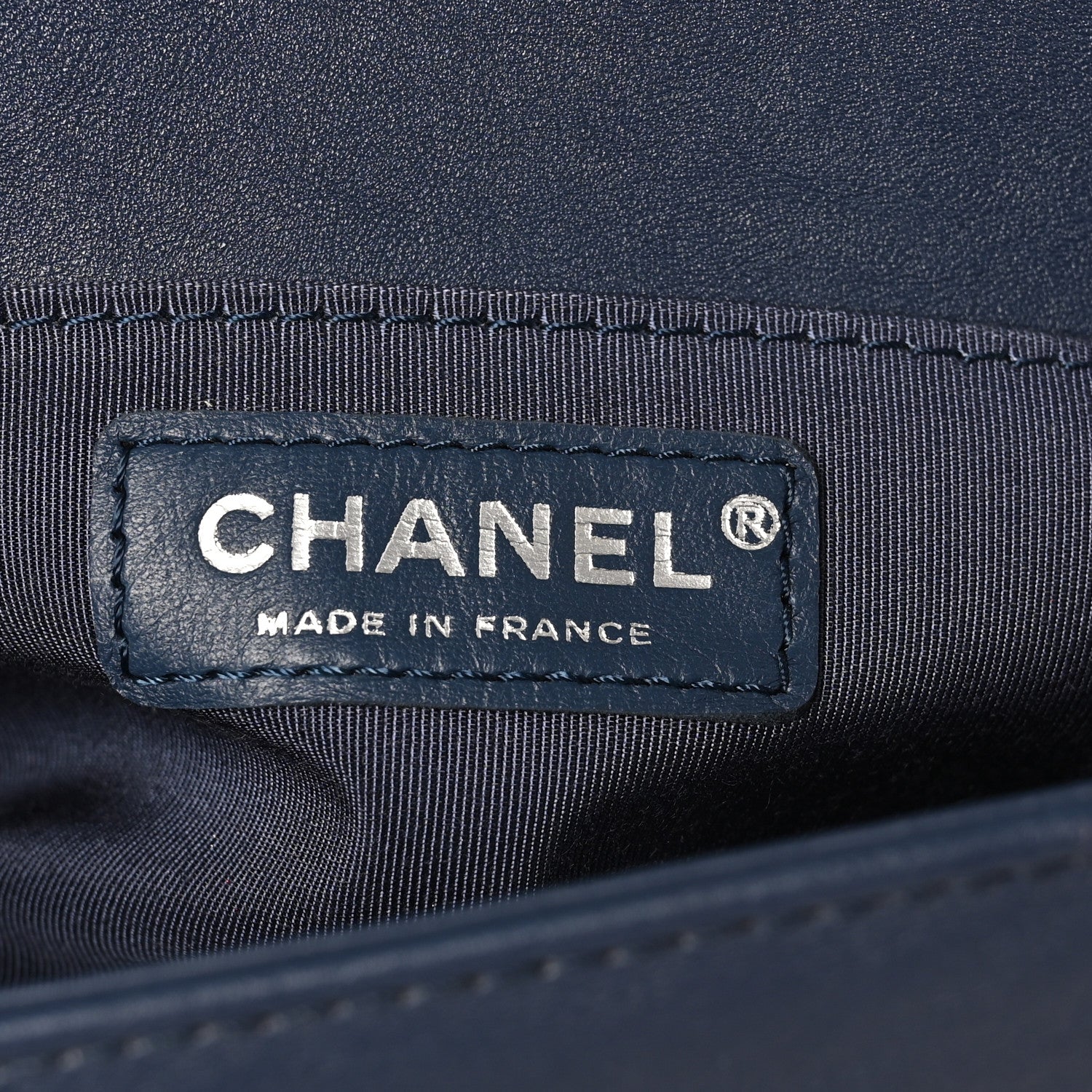 Chanel Calfskin Quilted Medium Top Handle Boy Flap Blue