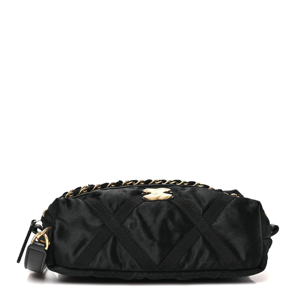 Nylon Grosgrain Lifestyle Pouch Black