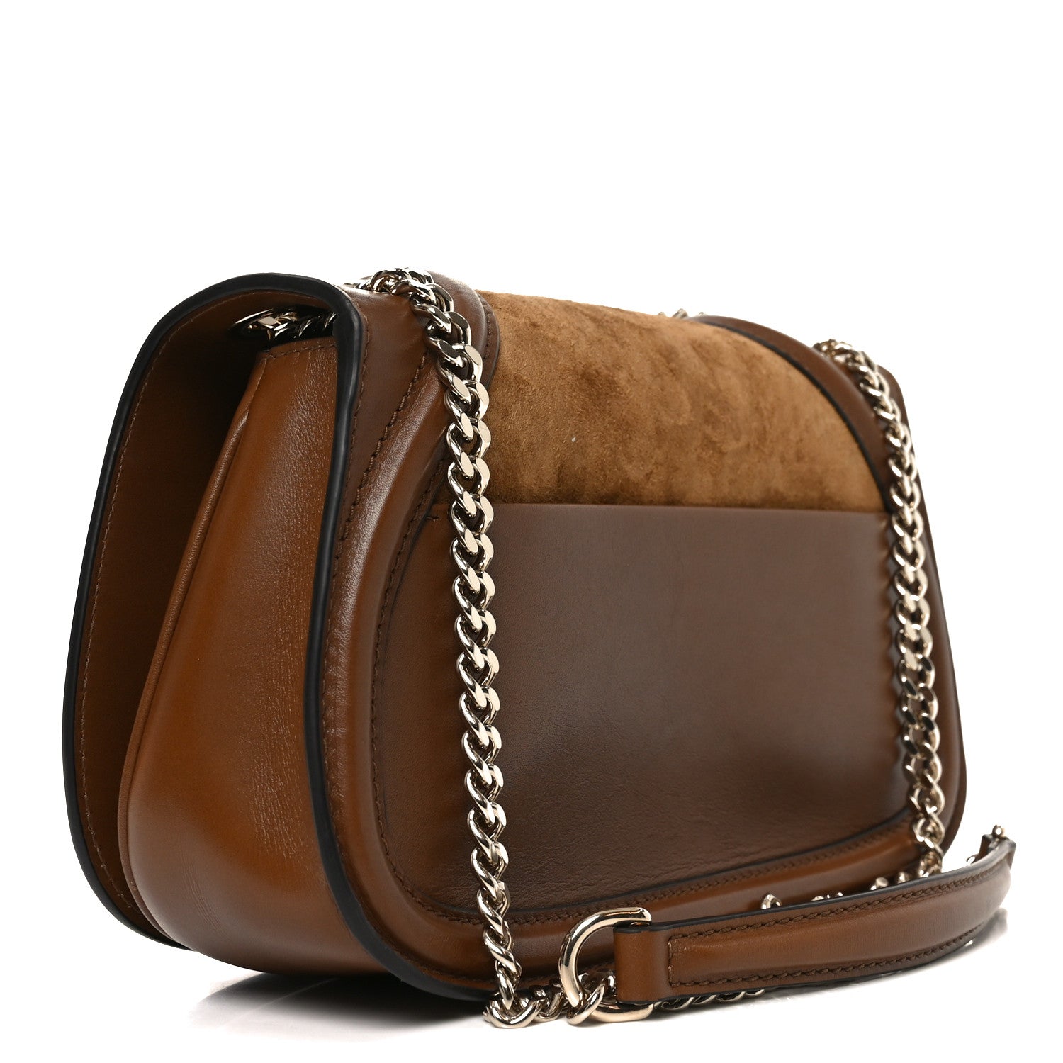 Gucci Suede Calfskin Blondie Medium Shoulder Bag Light Brown