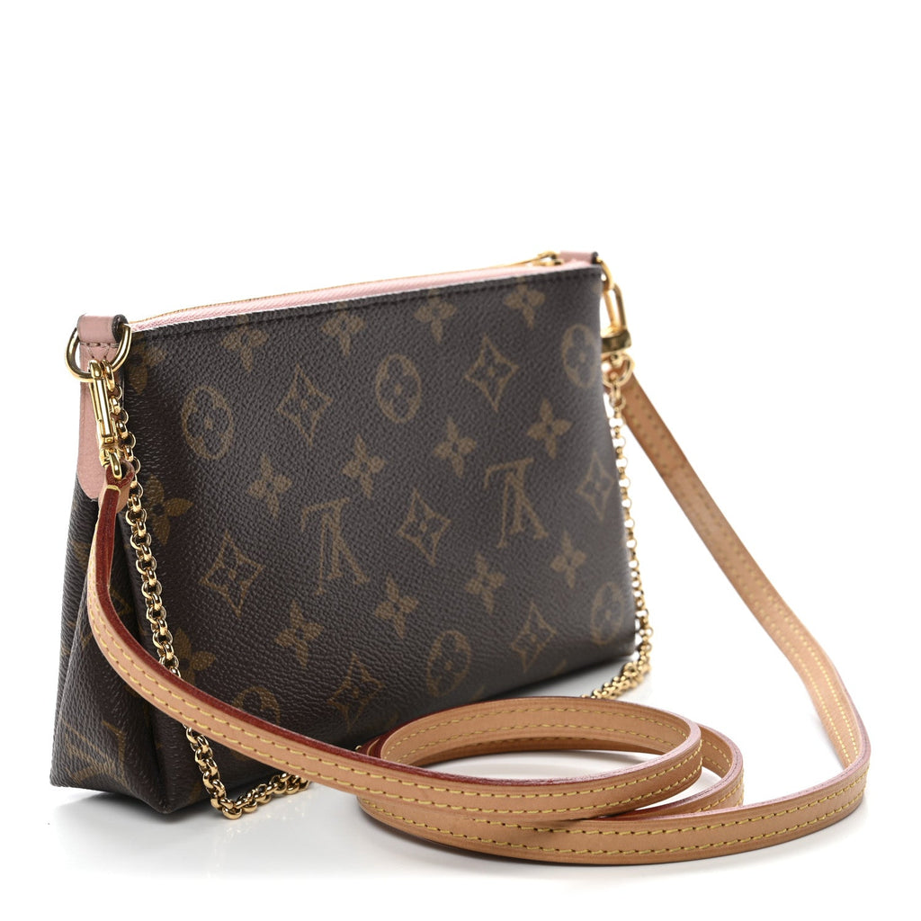 Louis Vuitton Monogram Pallas Clutch Rose Poudre