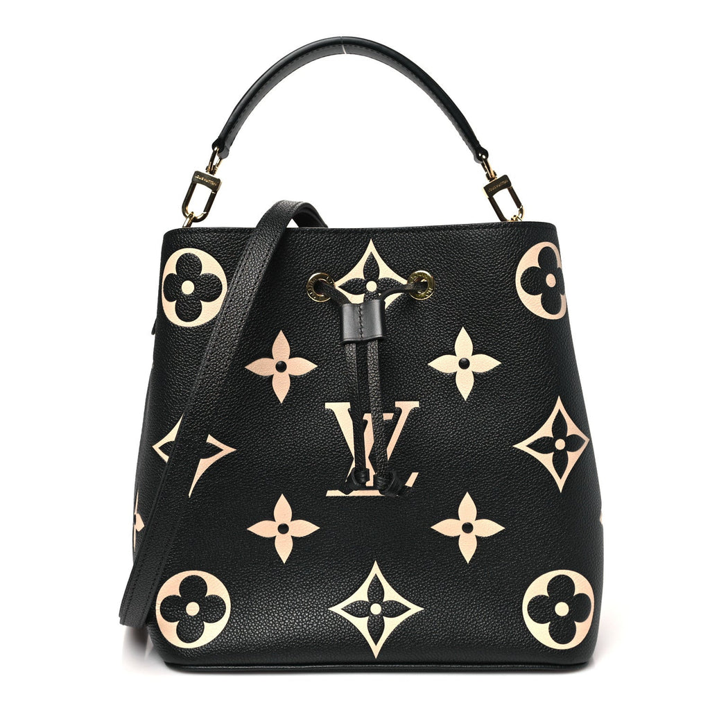 Louis Vuitton Empreinte Monogram Giant Neonoe MM Black Beige