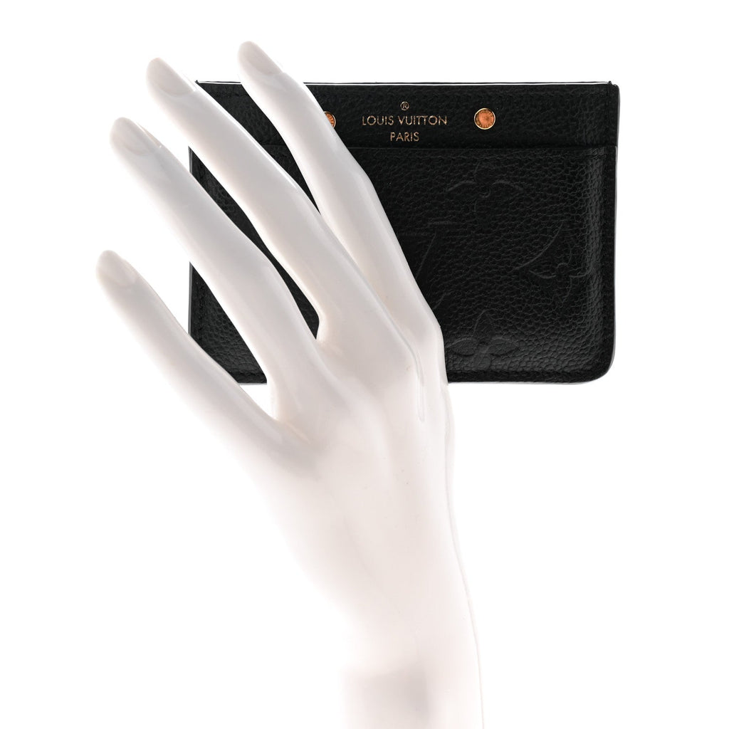 Louis Vuitton Empreinte Card Holder Black