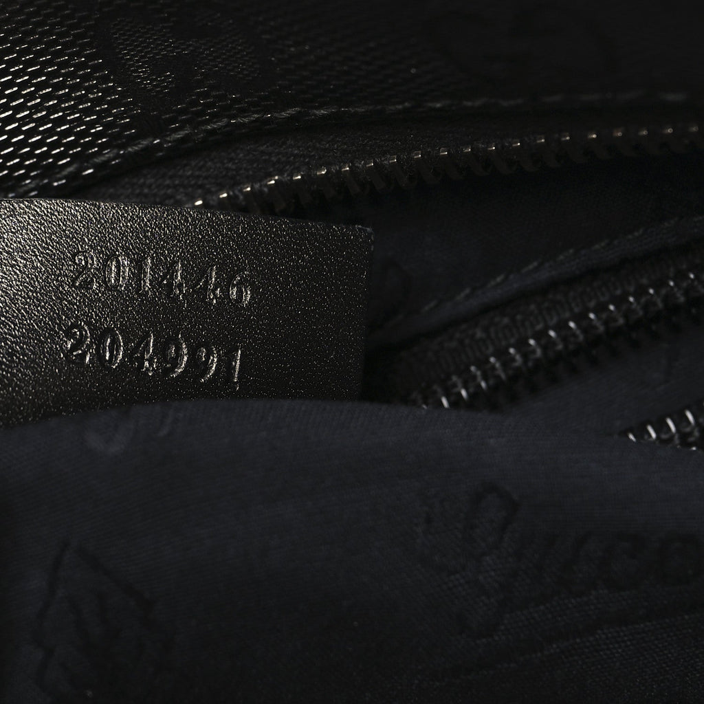 Gucci Imprime Monogram Medium Flat Messenger Bag Black