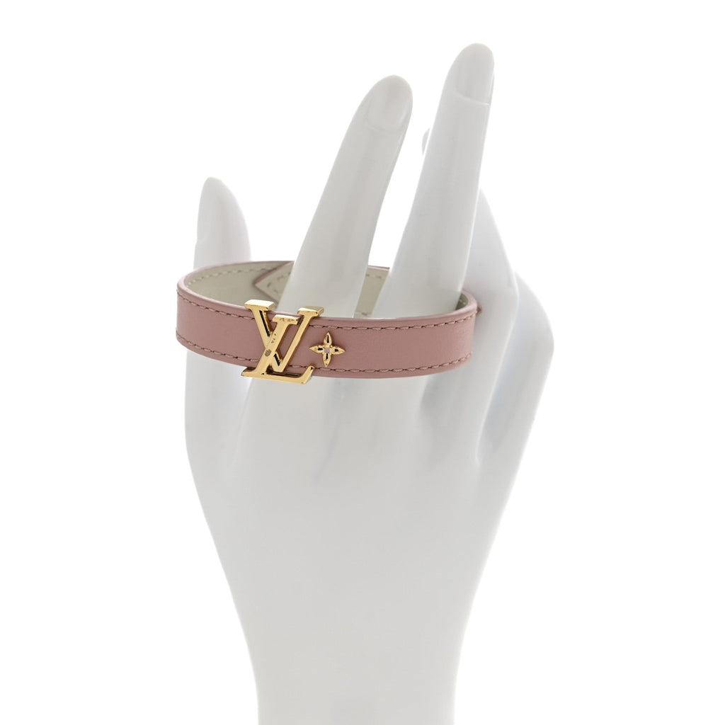 Louis Vuitton Calfskin Iconic Bracelet 17 Rose Poudre