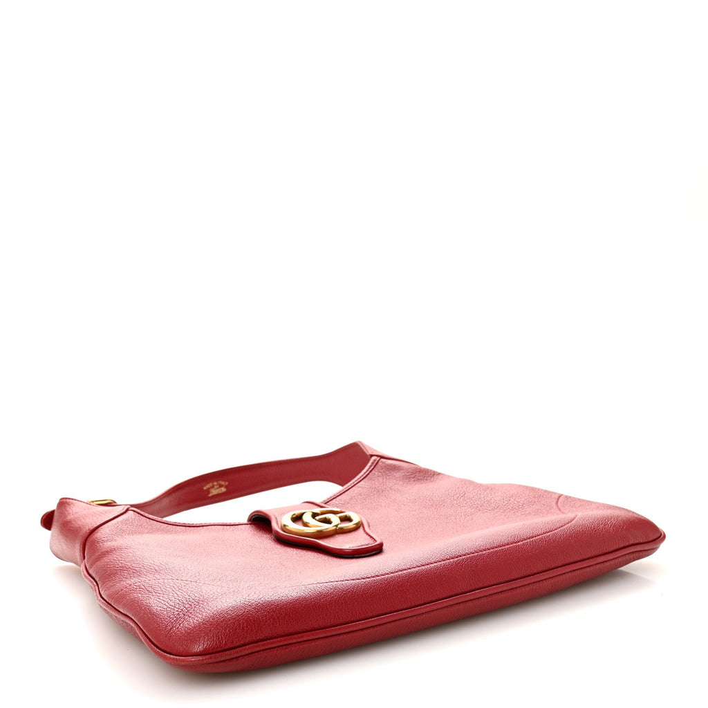 Gucci Goatskin Medium Aphrodite Shoulder Bag Hibiscus Red