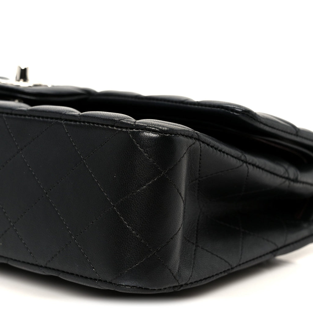 Chanel Lambskin Quilted Medium Double Flap Black