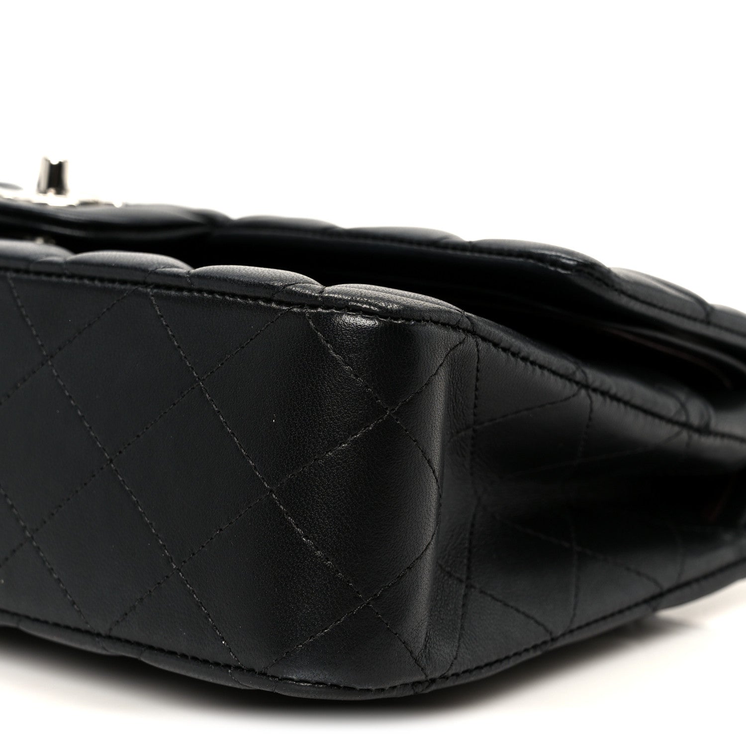 Chanel Lambskin Quilted Medium Double Flap Black