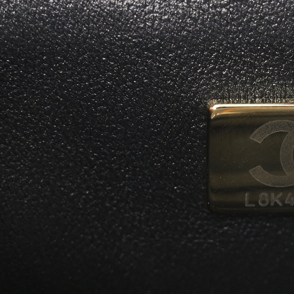 Chanel Lambskin Quilted Mini Rectangular Flap Black