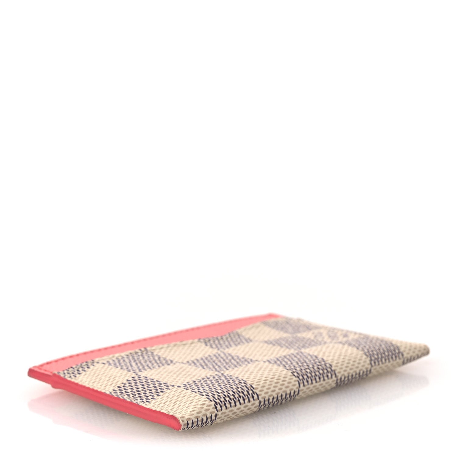 Louis Vuitton Damier Azur Daily Card Holder Rose Papaye