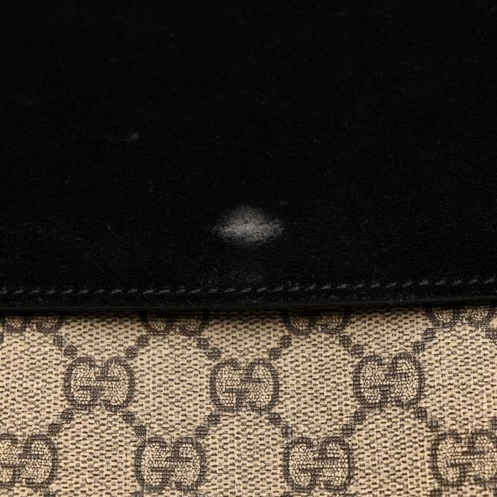 Gucci GG Supreme Monogram Medium Dionysus Shoulder Bag Black