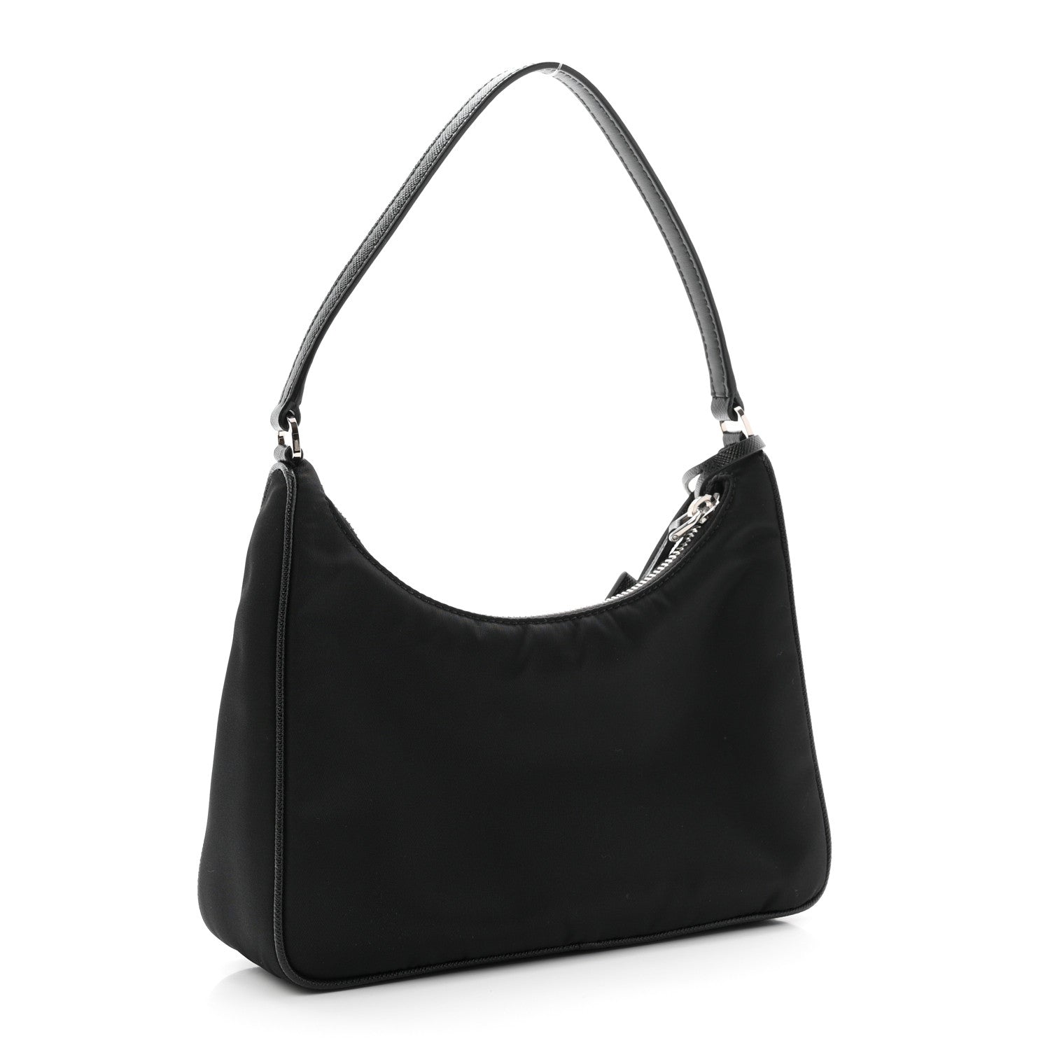 Prada Tessuto Nylon Saffiano Mini Re-Edition 2005 Bag Black